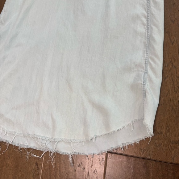 Rails Light Blue Frayed Hem Shirt Dress - Picture 8 of 11